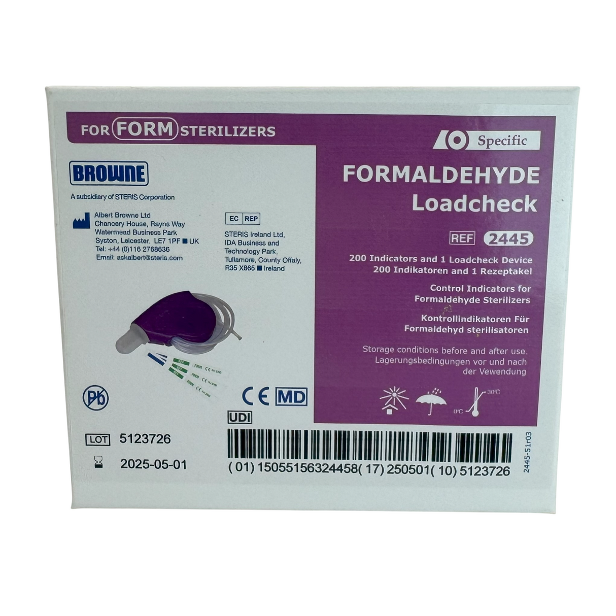 BROWNE Formaldehyd-Load Check - servosan Vertrieb und Service Ges.m.b.H.